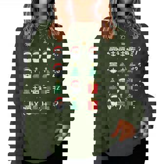 67 Santa Tree Math Teacher Christmas Xmas Humor Women Sweatshirt - Thegiftio