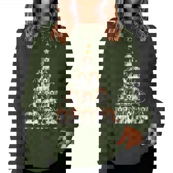 Beagle Christmas Tree Dog Lovers Xmas Women Sweatshirt - Monsterry