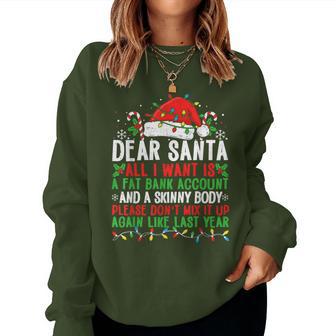 Christmas For Adult Dear Santa Women Sweatshirt - Thegiftio UK
