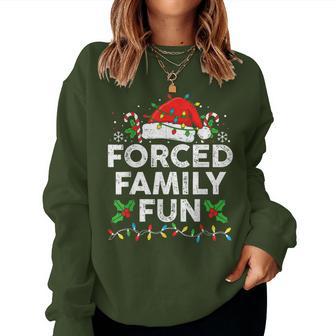 Forced Family Christmas Xmas Women Women Sweatshirt - Thegiftio UK