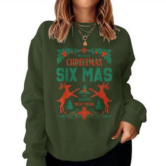 Merry Six Seven Christmas 67 Meme Xmas Boys Girls Women Sweatshirt - Thegiftio UK