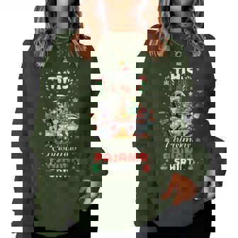 Gnome Hallothanksmas Halloween Thanksgiving Christmas Xmas Women Sweatshirt - Thegiftio