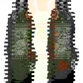 Happy Birthday Jesus Christian Christmas Ugly Xmas Women Women Sweatshirt | Seseable CA