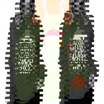 I'm My Mother In Laws Favorite Child Santa Women Sweatshirt - Thegiftio