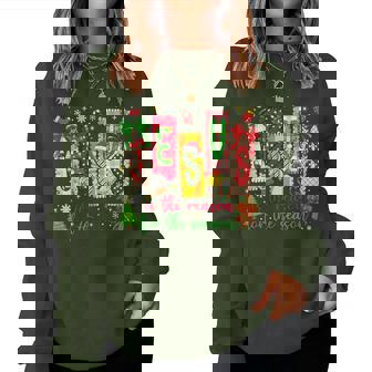 Jesus Is The Reason For The Season Christian Christmas Women Women Sweatshirt - Thegiftio