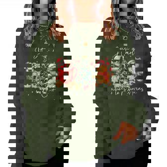 Just A Girl Who Loves Gingerbread Man Christmas Xmas Pajamas Women Sweatshirt | Seseable CA