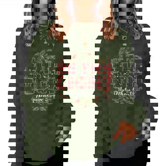 Be The Light Christian Christmas Pjs Xmas Women Women Sweatshirt - Thegiftio