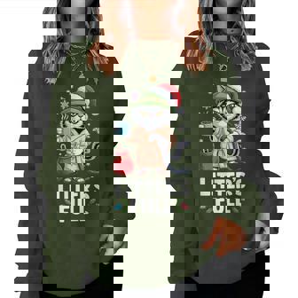 Litter’S Full Cat Lovers Christmas Xmas Coffee Women Sweatshirt | Mazezy