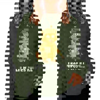 Litter's Full Parody Outfit Sarcastic Christmas Cat Women Sweatshirt - Thegiftio