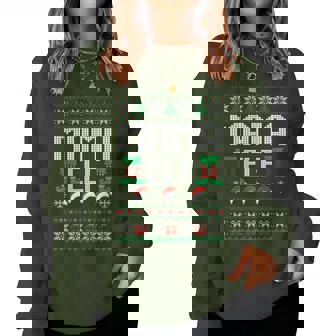 Mama Elf Family Christmas Matching Couple Ugly Sweater Women Sweatshirt - Seseable