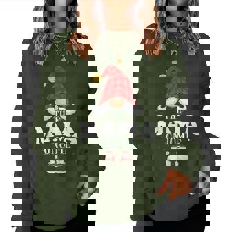 The Mama Gnome Family Christmas Pajama Women Sweatshirt - Thegiftio