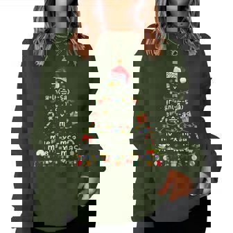 Math Equation Merry Xmas 2025 Season Teacher Christmas Tree Women Sweatshirt | Seseable CA