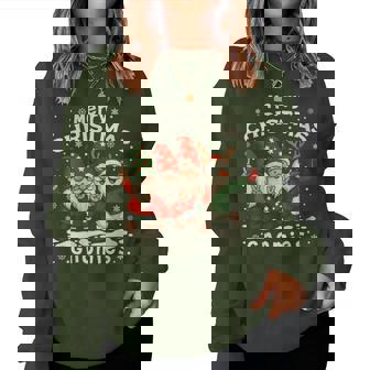 Merry Christmas Gnomies Holiday Gnomes Outfit Gnome Women Sweatshirt - Monsterry