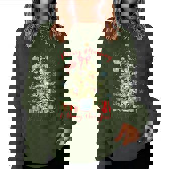 Merry Mahjong For Boys Family Christmas Women Sweatshirt - Thegiftio