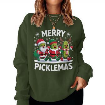 Merry Picklemas Fun Holiday Christmas 2025 For Pickle Lovers Women Sweatshirt - Thegiftio