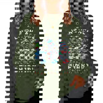 Be Merry Snowman Line Dance Christmas Holiday Dancing Women Sweatshirt | Seseable CA