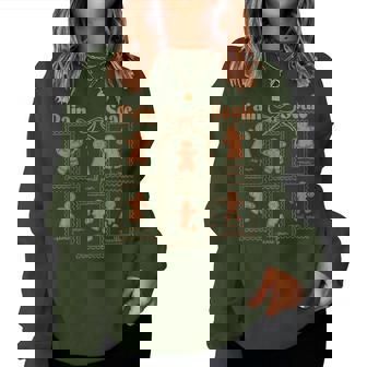 Pain Scale Gingerbread Nurse Christmas Icu Nurse Women Sweatshirt | Mazezy