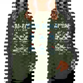 Pain Scale Snowman Nurse Medical Christmas Christmas Women Sweatshirt - Thegiftio