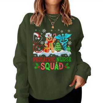 Pediatric Nurse Squad Christmas Nurse Tools Job Gingerbread Women Sweatshirt - Thegiftio UK
