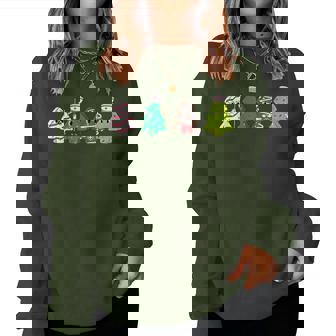 Physical Therapy Christmas Cake Tree Nurse Xmas Pajama Women Sweatshirt | Mazezy