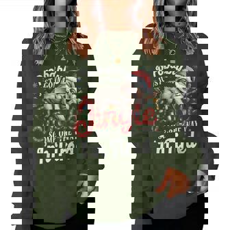 Probably Just Gonna Jingle Sloth Christmas Santa Hat Women Sweatshirt | Mazezy