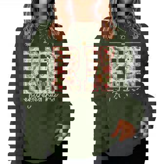 Registered Nurse Crew Rn Christmas Holiday Nursing Women Sweatshirt | Seseable CA