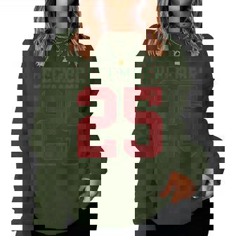 Retro Christmas December 25 Xmas Holiday Women Sweatshirt | Seseable CA