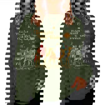 Retro Tonight We Christian Ride Christmas Christian Quote Women Sweatshirt | Mazezy