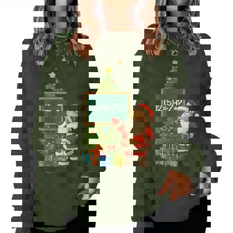 Santa 67 Math Teacher Christmas Meme School Costumes Women Sweatshirt | Seseable CA