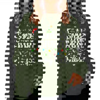 Santa's Favorite X-Ray Tech Christmas Family Matching Women Sweatshirt | Mazezy