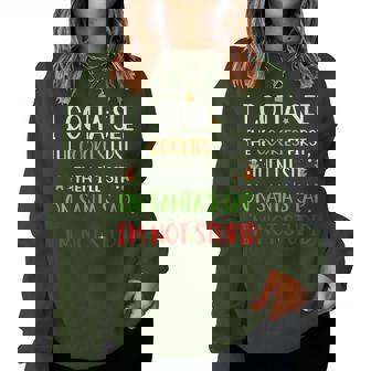 Santa’S Lap Humor Christmas Quote Family Matching 2025 Women Sweatshirt | Mazezy