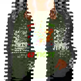 Silent Night 67 Fight Christmas Women Women Sweatshirt | Mazezy