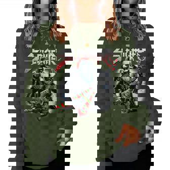 Sleigher Hail Santa Heavy Metal Christmas For & Women Women Sweatshirt | Seseable CA