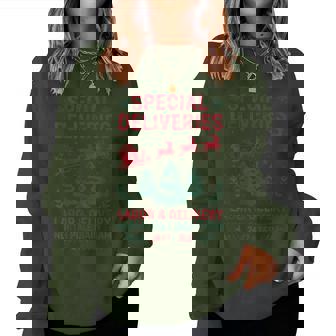 Special Deliveries Labor And Delivery Baby Nurse Christmas Women Sweatshirt - Monsterry