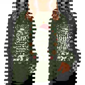 Students Saying 6-7 Six Seven Teacher Christmas Humor Women Sweatshirt | Mazezy