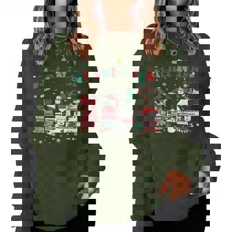 Xmas Propofol Silent Night Icu Nurse Christmas Nursing Women Sweatshirt | Seseable CA