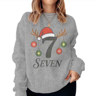 Matching Christmas Costume Number 7 67 Meme Women Women Sweatshirt | Mazezy