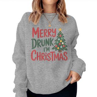 Merry Drunk I'm Christmas Holiday Women Sweatshirt | Seseable UK
