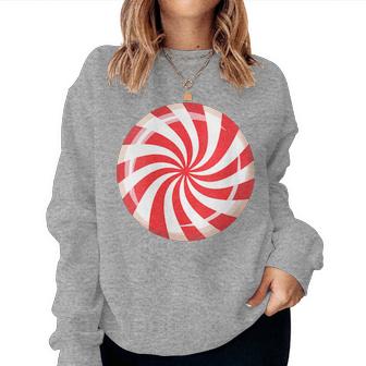Peppermint Candy Christmas Holiday Women Sweatshirt - Thegiftio