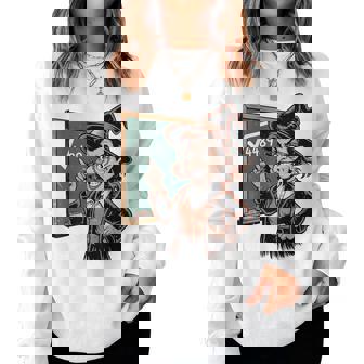 4489 Square Root 67 Witch Math Teacher Halloween Costume Women Sweatshirt - Thegiftio