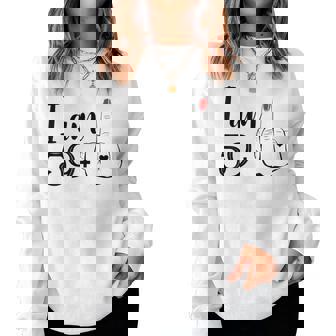 I Am 59 Plus 1 Dito Medio Divertente 60° Compleanno Donne Women Sweatshirt - Novitaregali