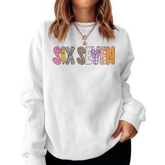 67 For Teachers 67 Meme Teacher Six Seven Women Sweatshirt - Thegiftio UK