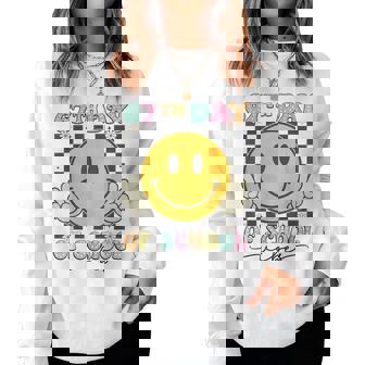 67Th Day Of School Vibes Groovy 67 Meme Teacher Women Sweatshirt | Seseable CA