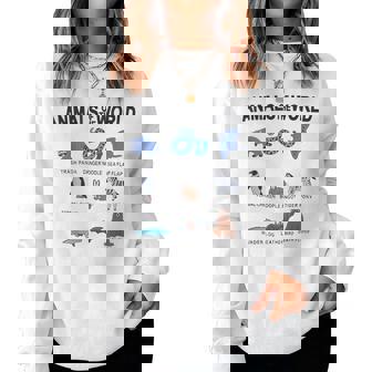 Animal Of The World Trash Panda Danger Noodle Sea Flap Flap Women Sweatshirt - Monsterry