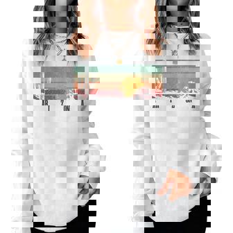 Arizona Vintage Cactus Desert Landscape Pride Souvenir Women Sweatshirt | Seseable FR