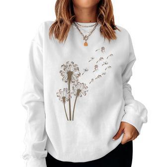 Beagle Flower Fly Dandelion Dog Lover Dog Dad Women Sweatshirt | Seseable CA