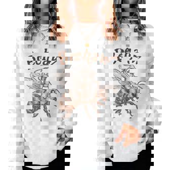 Beekeeper Beekeeping Farm Life Honey Bee Cowboys Beehaw Women Sweatshirt | Seseable FR