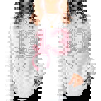 Birthday Girl Pink Coquette Bow 13 Year Old Aesthetic Girly Women Sweatshirt | Seseable FR