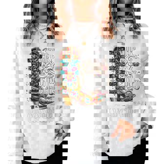 Boots And Bling It's A Cowgirl Thing Western Country Girl Women Sweatshirt - Thegiftio