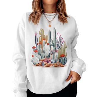 Cactus Del Desiertoagrado Mojave Arte Moda 206 Sudadera Mujer - Regaloses